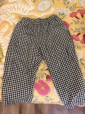 Old Navy High Waisted Linen Blend Straight Leg Pants